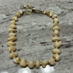 Vintage Choker Abalone Mother of Pearl Necklace